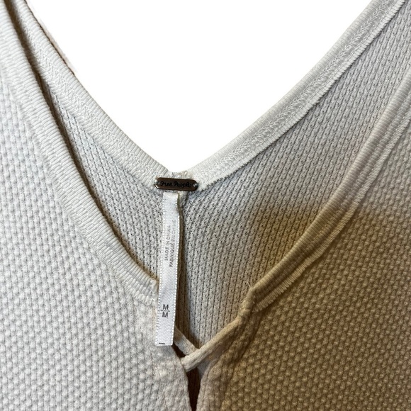 Free People Ivory Last Dance Lace Cuff Thermal Size M - Picture 8 of 8